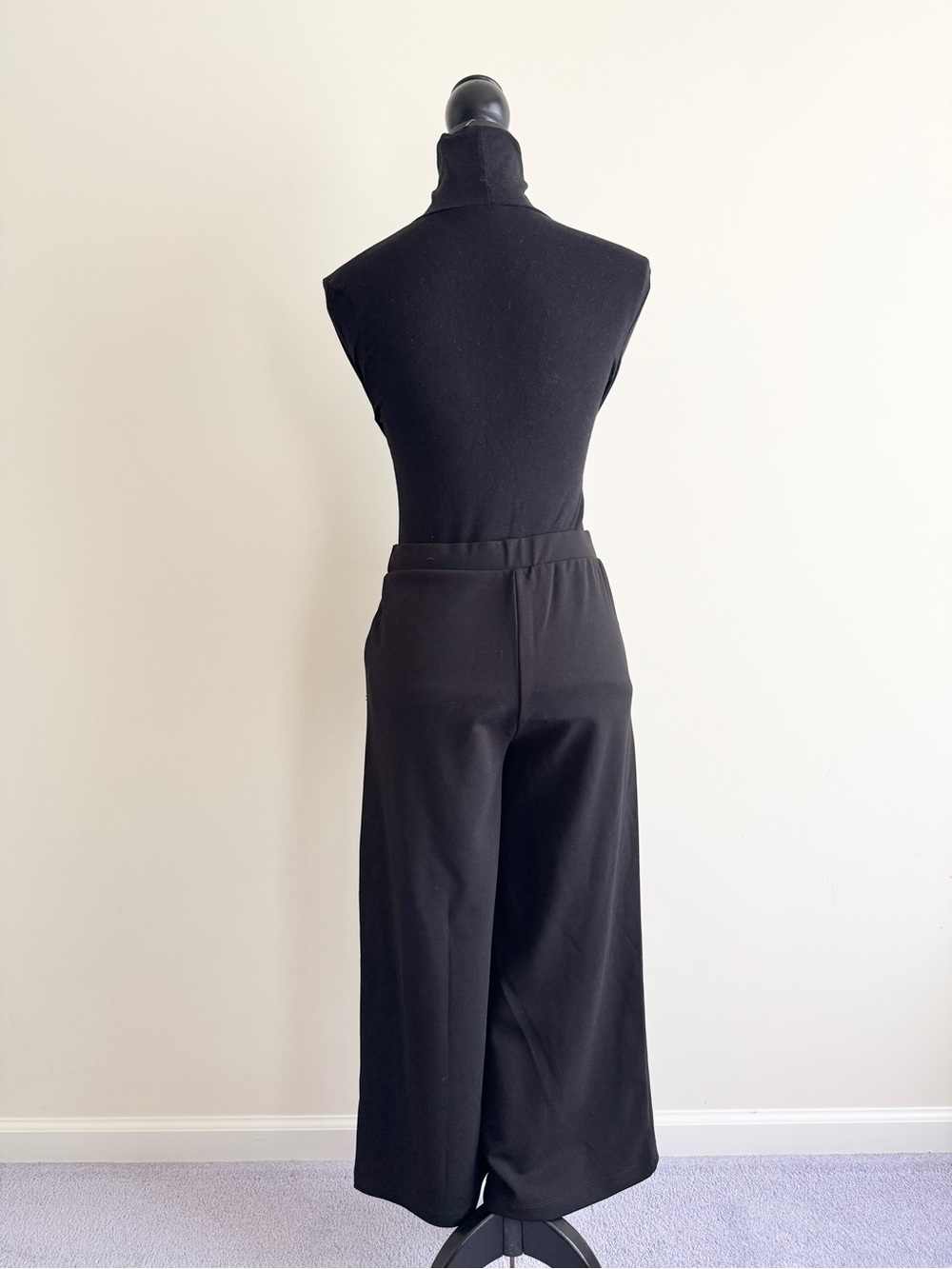Vintage Rewash Wide Leg Pants Black Size Small career classic - Picture 2 of 10